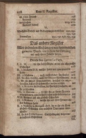 Das andere Register.