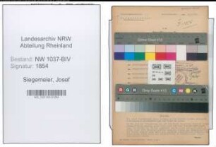Entnazifizierung Josef Siegemeier , geb. 02.08.1891 (Zimmerer)