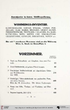 Vorzimmer (Nr. 1-6)