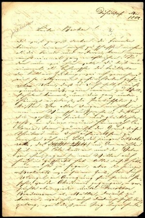 5-10-11-1.0000: Kehren, Joseph, Historien- und Heiligenmaler; diverse Schreiben ff.: Betrachtungen zur Lehrweise an der Kunstakademie