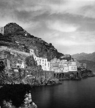 Atrani. Teilansicht der Seeseite