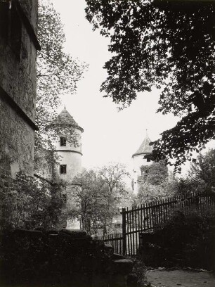 Hirsau, Kloster Hirsau, ehemaliges Jagdschloss, Treppen- und Torturm