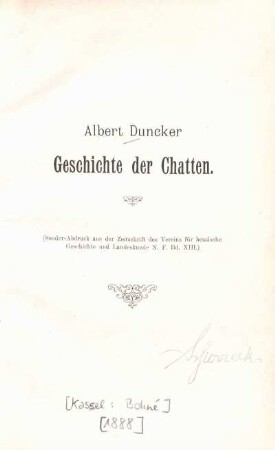 Geschichte der Chatten