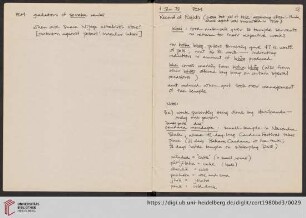 Record of Rights: notes