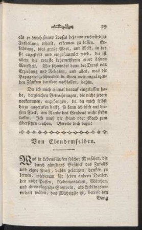 Von Ebendemselben