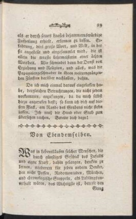 Von Ebendemselben