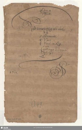 Seid barmherzig wie auch euer Vater barmherzig ist - Mus.2115-E-518 : V (4), Coro, orch, bc