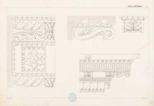 »Tektonik der Hellenen« (Tafelband, 2. Auflage Berlin 1874): Tafel 45: Ornamentik, Friese