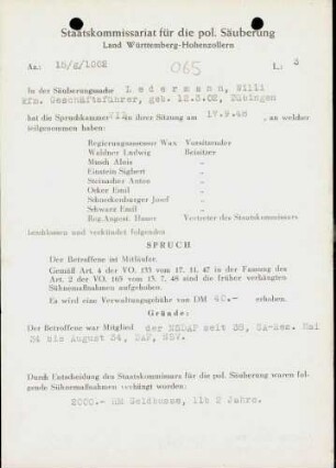 Ledermann, Willi