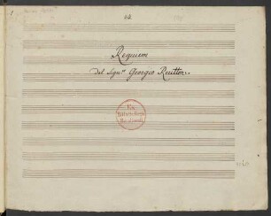 Requiems; V (4), Coro, orch; g-Moll; HofR 48/6