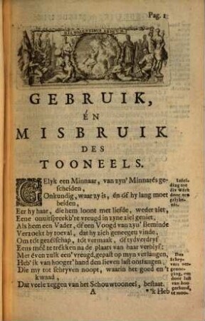 Gebruik en misbruik des Tooneels