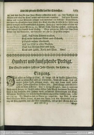 Hundert und funfzehende Predigt