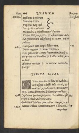 Quinta Aetas.