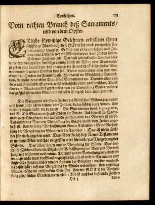 Vom rechten Brauch deß Sacraments/ und von dem Opffer