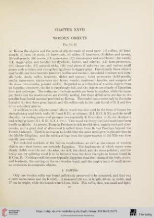 Chapter XXVII: Wooden Objects