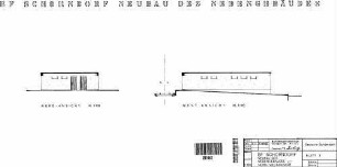 Schorndorf: Neubau eines Nebengebäudes - Nord- und Westansicht Nebengeb.