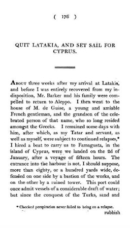 Quit Latakia, and set sail for Cyprus