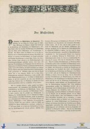 Der Wasserschutz.