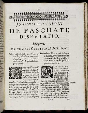De Paschate Disputatio