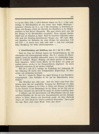 3. Demobilmachung und Auflösung