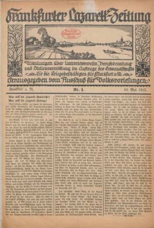 1915: Frankfurter Lazarett-Zeitung