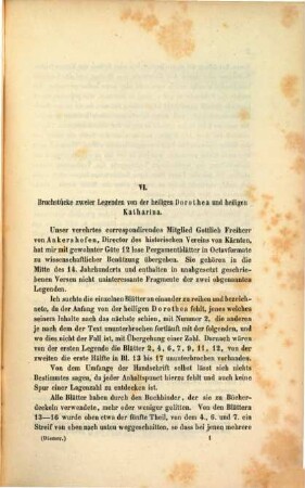 Beiträge zur ältern deutschen Sprache und Literatur, 2. Jüngere Bruchstücke der Kaiserchronik