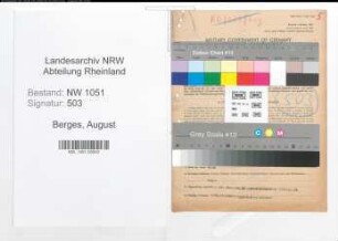 Entnazifizierung August Berges , geb. 13.02.1908 (Jurist)
