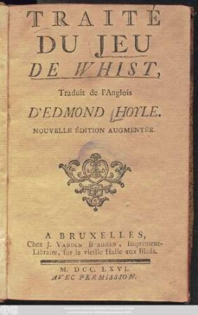 Traité Du Jeu De Whist : Traduit de l'Anglois