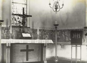 Mauersberg, Kreuzkapelle, Inneres, Chor, Altarraum