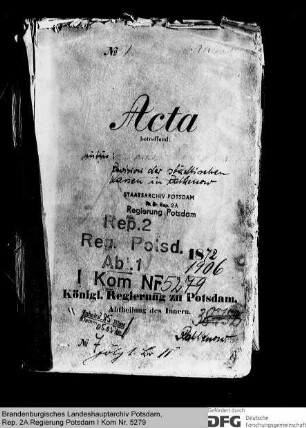 Revision der städtischen Kassen in Rathenow