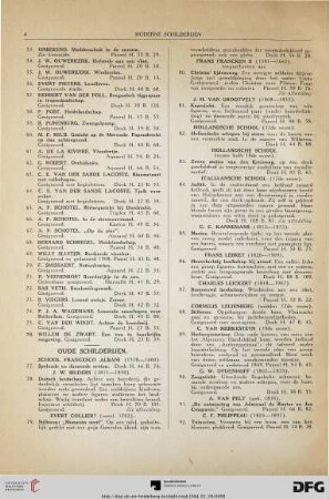 Oude schilderijen (Nr. 77-130) mit Tafeln