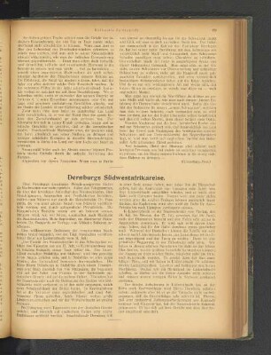 Dernburgs Südwestafrikareise.