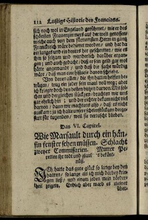 Das VI. Capitel. - Das XI. Capitel.