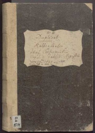 Taufregister III 1849-1873 Konfirmandenregister III 1852-1864 Eheregister III 1852-1873 Totenregister III 1852-1875