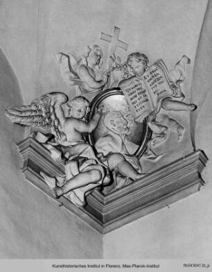 Engeln mit dem Porträt vom heiligen Gaetano von Thiene