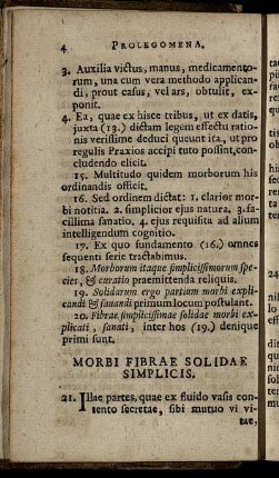 Morbi Fibrae Solidae Simplicis - Morbi Compositi Simplicissimi, Obstructio, Et Vulnus