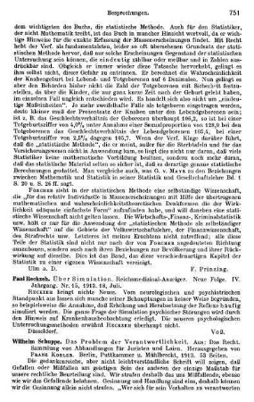 751, Paul Reckzeh. Über Simulation. 1913