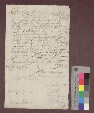 Hans Vogelbach zu Lörrach verkauft an Johann Ilg, markgräflich badischen Frevelschreiber, eine Matte um 40 Pfund und 1 Pfund Trinkgeld.