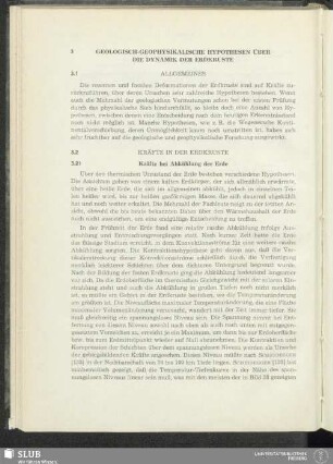 3 Geologisch-Geophysikalische Hypothesen Über Die Dynamik Der Erdkruste