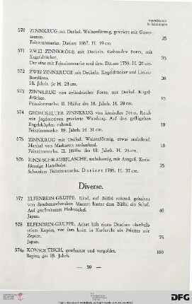 Diverse (Nr. 577-609)