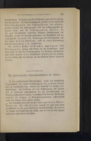 Zweites Kapitel. Die physiologischen Eigenthümlichkeiten des weiblichen Körpers.