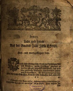 Johann Jacob Rambachs, Ersten Superînt. S. Theol. Prof. prim. und des Hoch-Fürstl. Consistorii Assessoris in Giessen Evangelische Betrachtungen Ueber die Sonn- und Fest-Tags-Evangelia Des gantzen Jahrs : Mit beygefügten Dispositionen über jede Betrachtung, und nützlichen Registern versehen