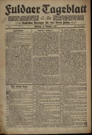 53.1921: Fuldaer Tageblatt