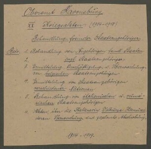 Behandlung fremder Staatsangehöriger