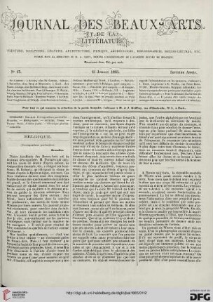 Nr. 13 (15 Juillet 1865)