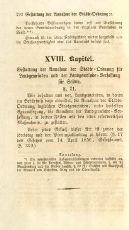 XVIII. Kapitel