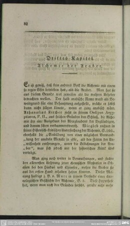 Drittes Kapitel. Alchemie der Araber