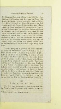 Anfang des Krieges