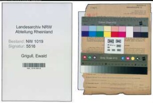 Entnazifizierung Ewald Grigull , geb. 15.01.1902 (Hausmeister)