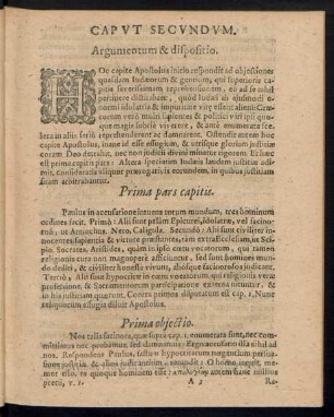 Prima pars capitis.